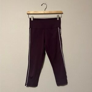 5/$55 !! 🔥 ZYIA Plum Leggings with White Stripes